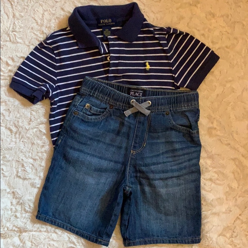 Polo Ralph Lauren shirt & Children’s place shorts